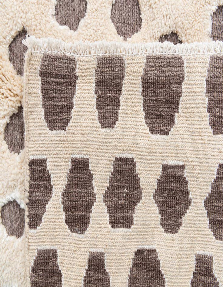 Detail image of 5' 5 x 7' 9  Hand Knotted Moroccan Wool Rug