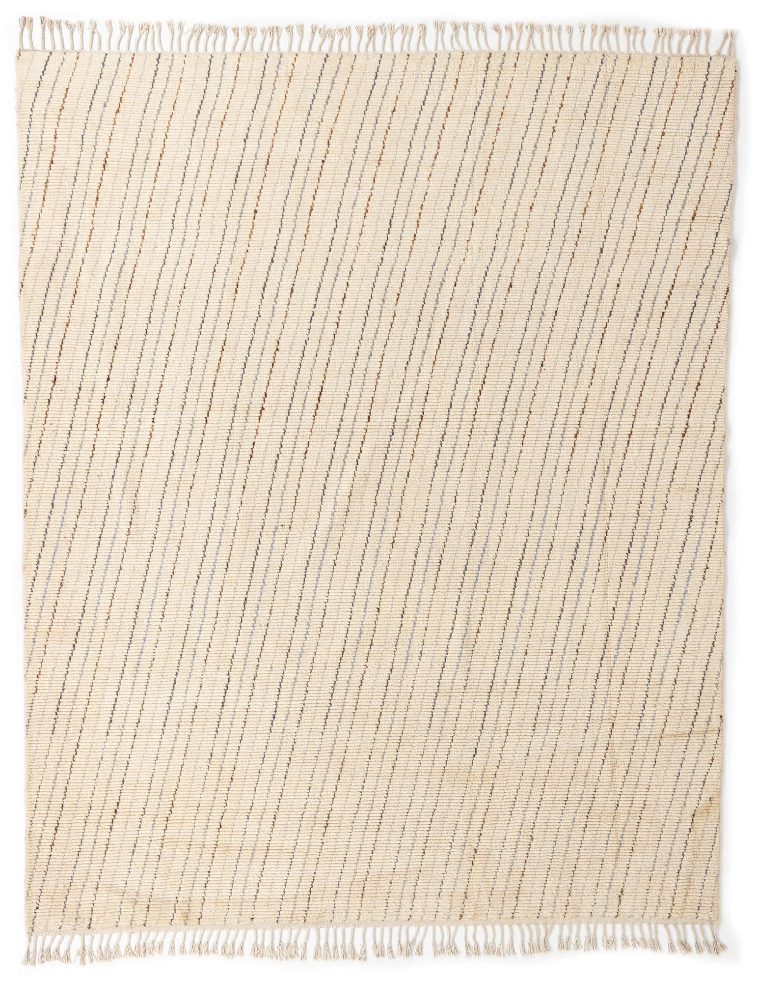8' x 9' 10 Hand Knotted Moroccan Wool Rug