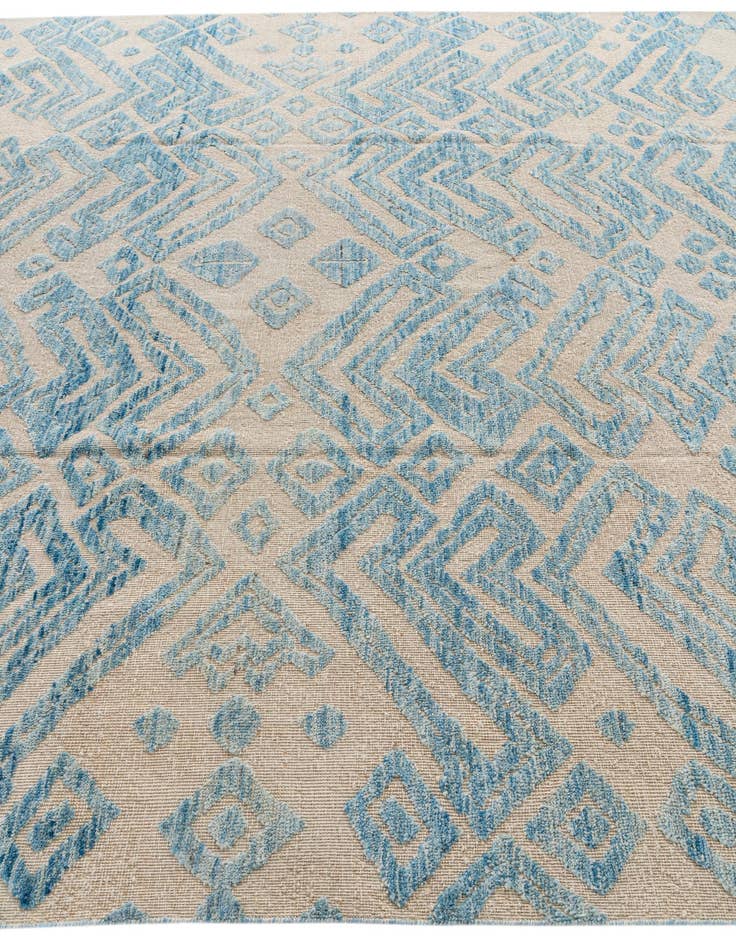 Detail image of 9' x 12' Hand Knotted Moroccan Wool Rug