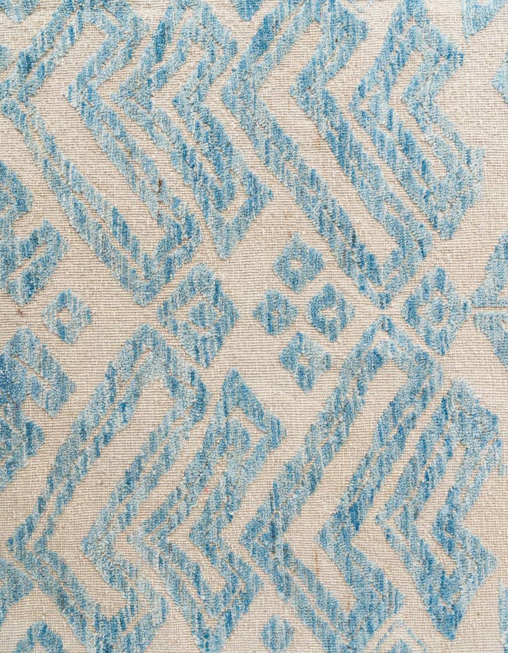 Detail image of 9' x 12' Hand Knotted Moroccan Wool Rug