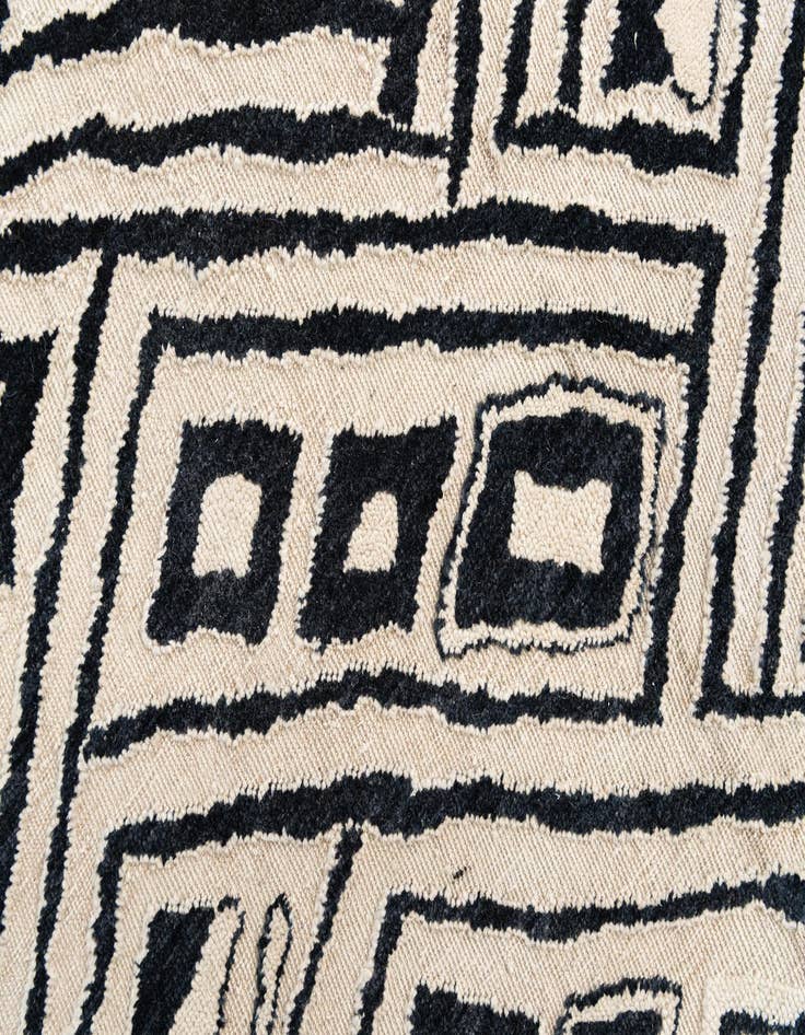 Detail image of 8' 1 x 9' 4 Hand Knotted Moroccan Wool Rug