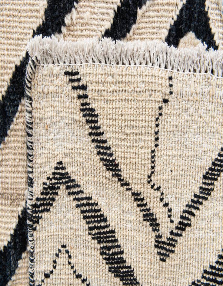 Detail image of 8' 1 x 9' 4 Hand Knotted Moroccan Wool Rug