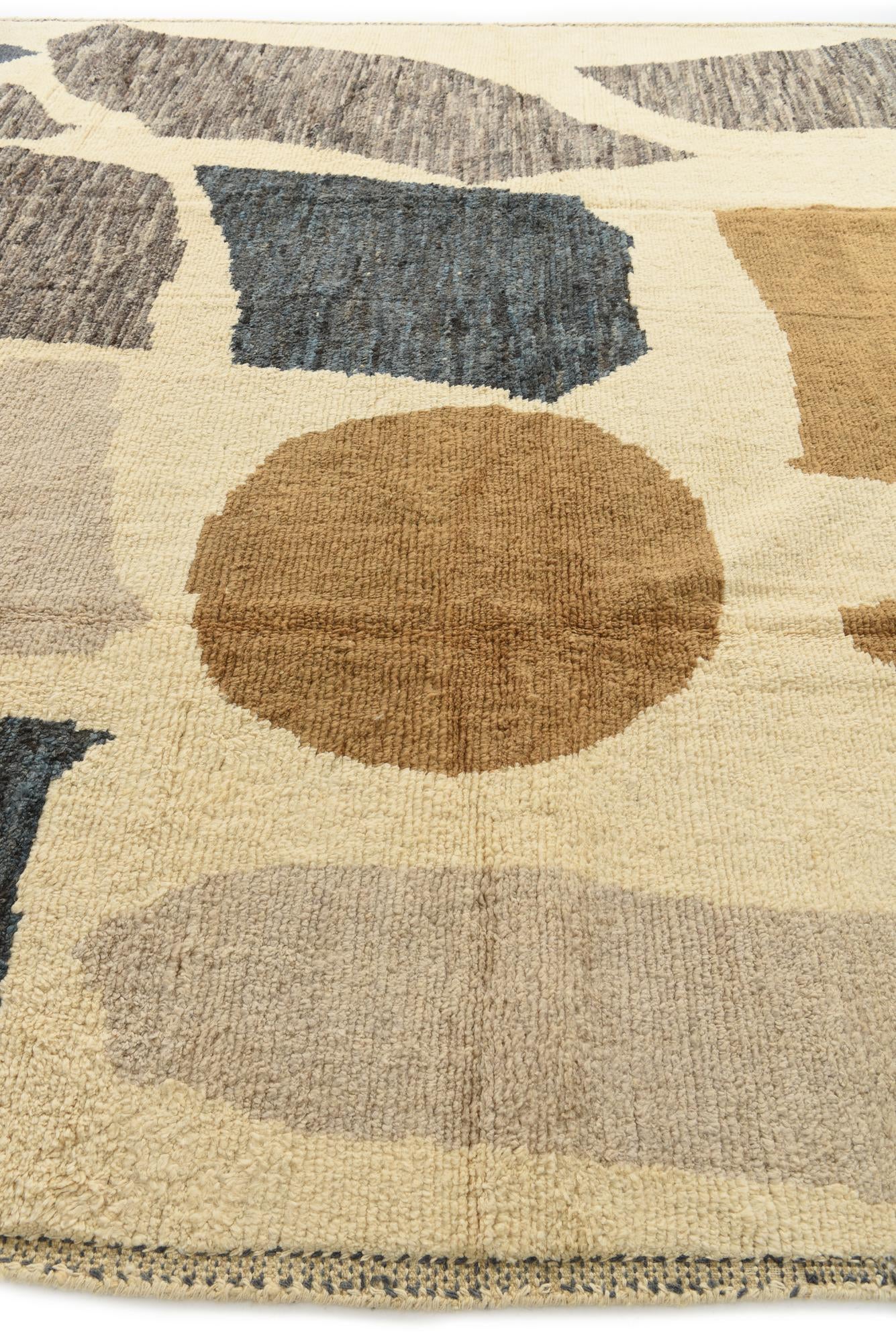 10' 5 x 14' 1 Hand Knotted Moroccan Wool Rug