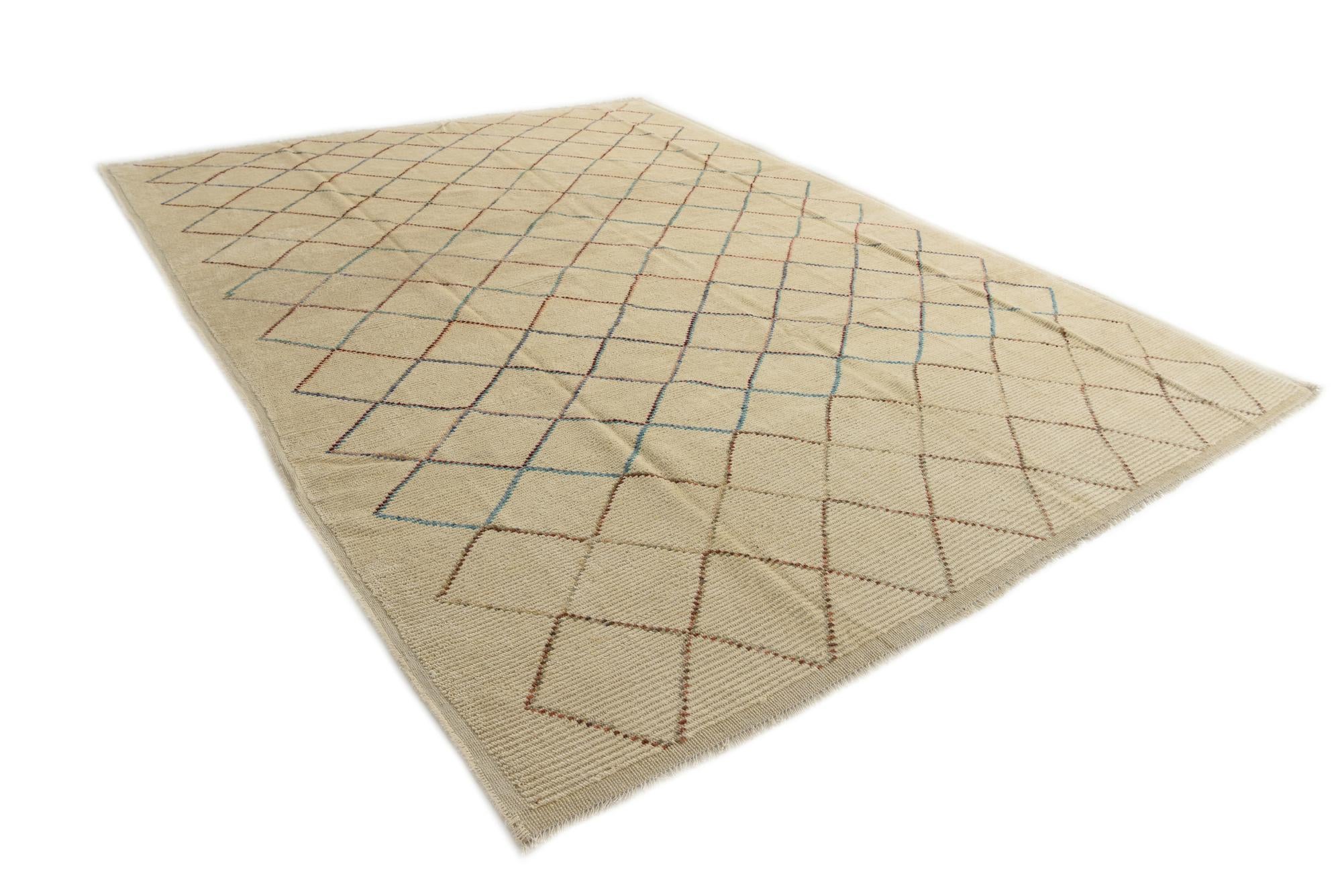 9' 6 x 13' Hand Knotted Moroccan Wool Rug