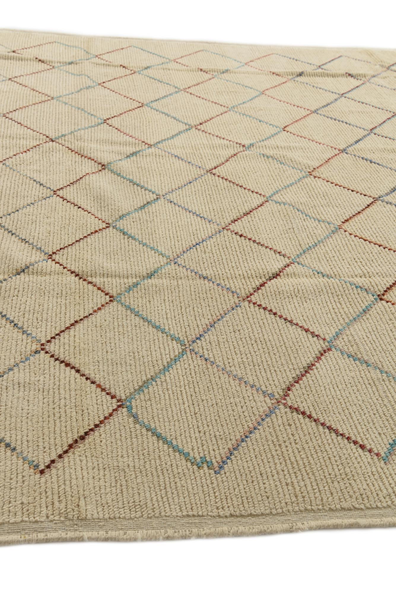 9' 6 x 13' Hand Knotted Moroccan Wool Rug