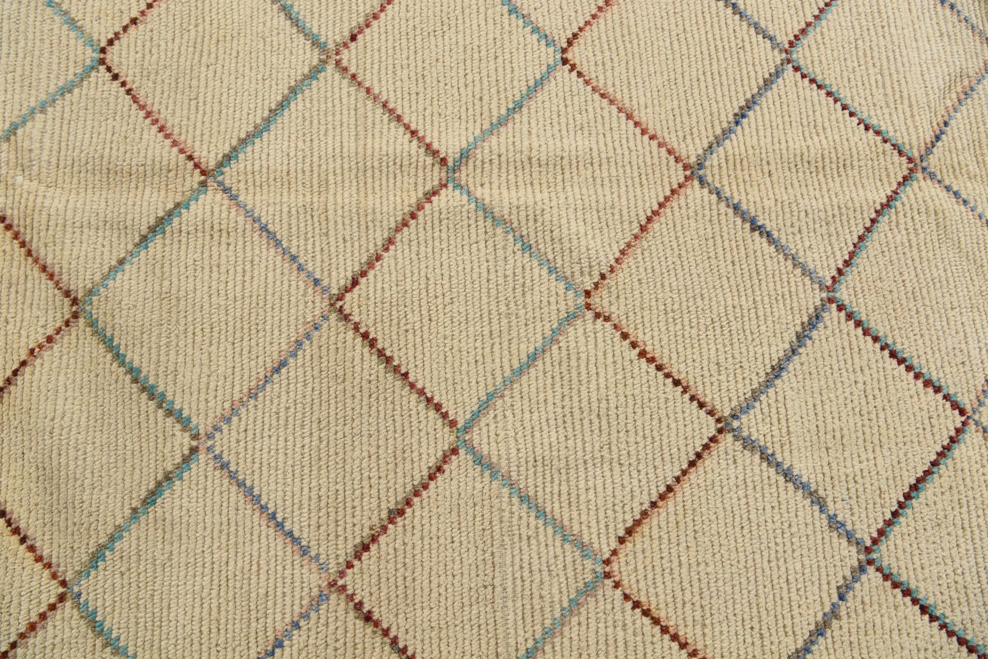 9' 6 x 13' Hand Knotted Moroccan Wool Rug