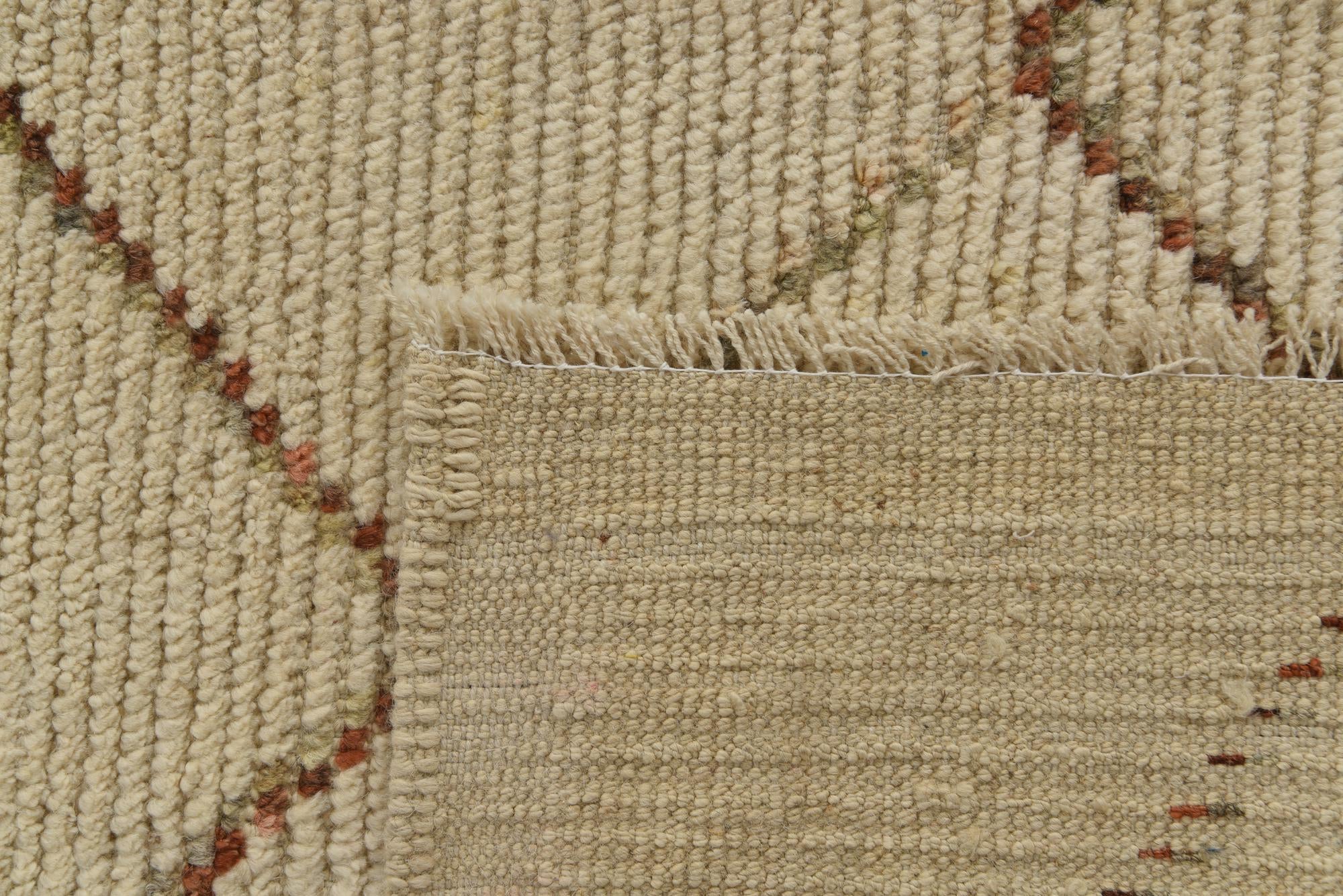 9' 6 x 13' Hand Knotted Moroccan Wool Rug