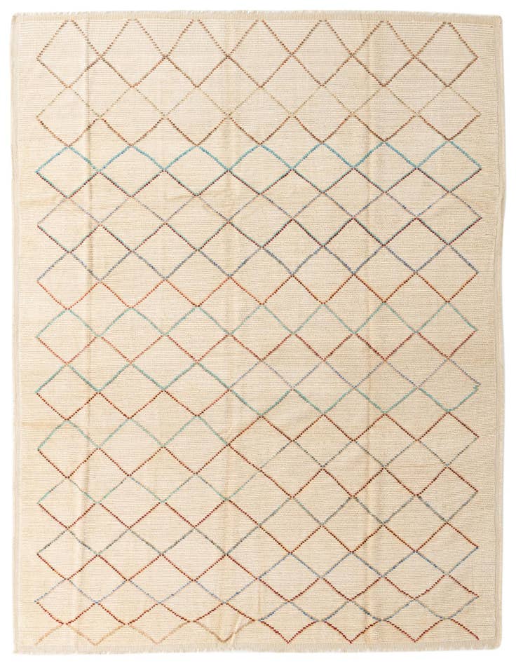Detail image of 9' 6 x 13' Hand Knotted Moroccan Wool Rug