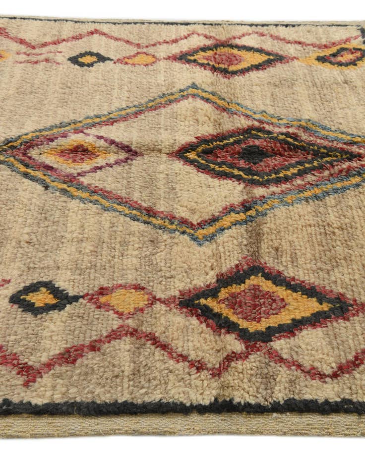 Detail image of 5' 2 x 7' 10 Hand Knotted Moroccan Wool Rug