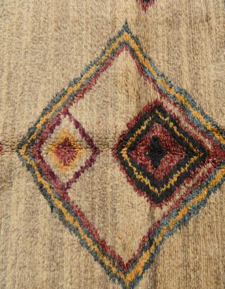 Detail image of 5' 2 x 7' 10 Hand Knotted Moroccan Wool Rug