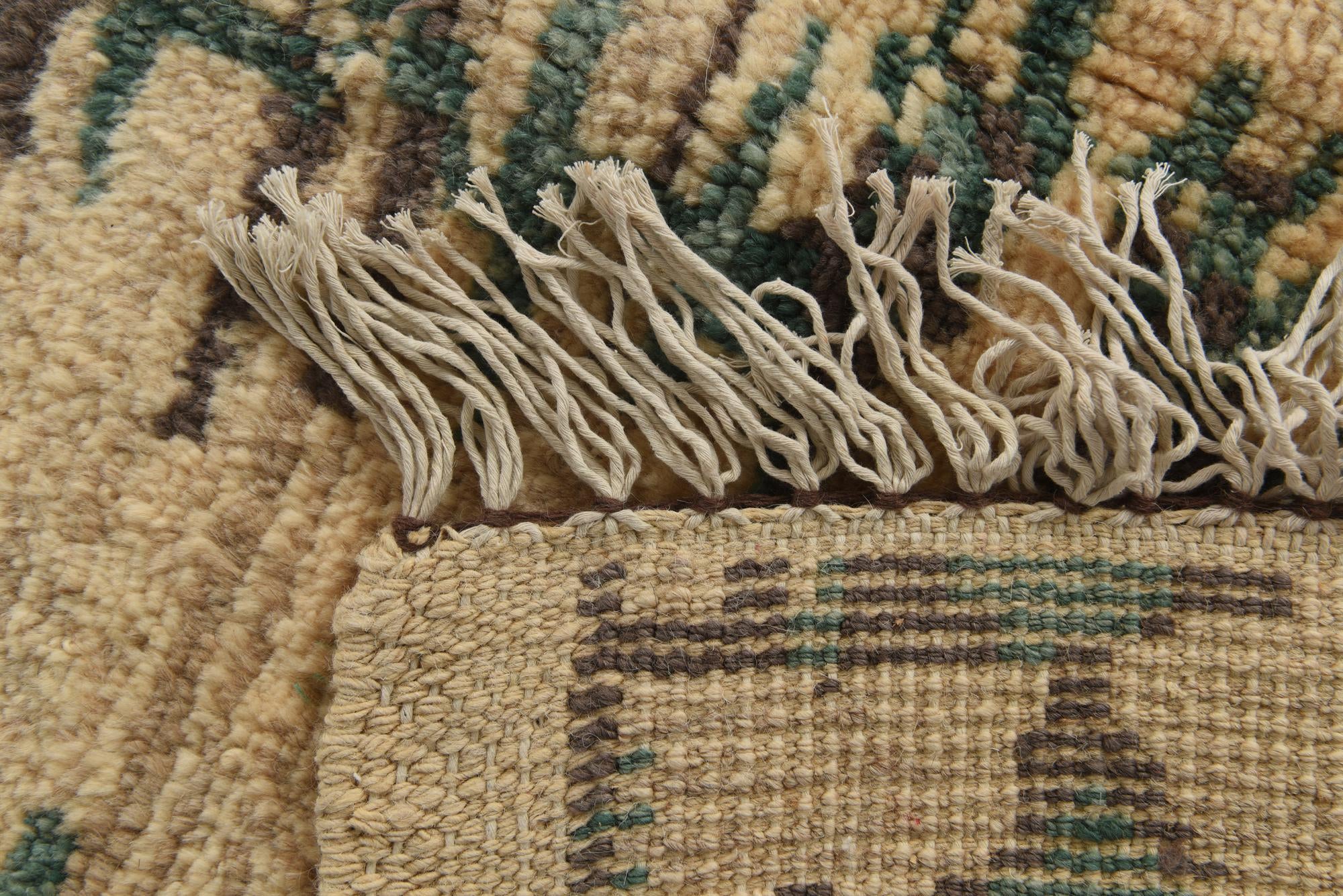 8' x 10' 5 Hand Knotted Moroccan Wool Rug