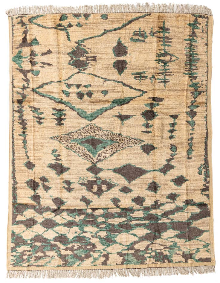 Detail image of 8' x 10' 5 Hand Knotted Moroccan Wool Rug