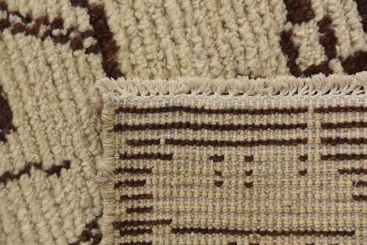 4' 1 x 6' 4 Hand Knotted Moroccan Wool Rug