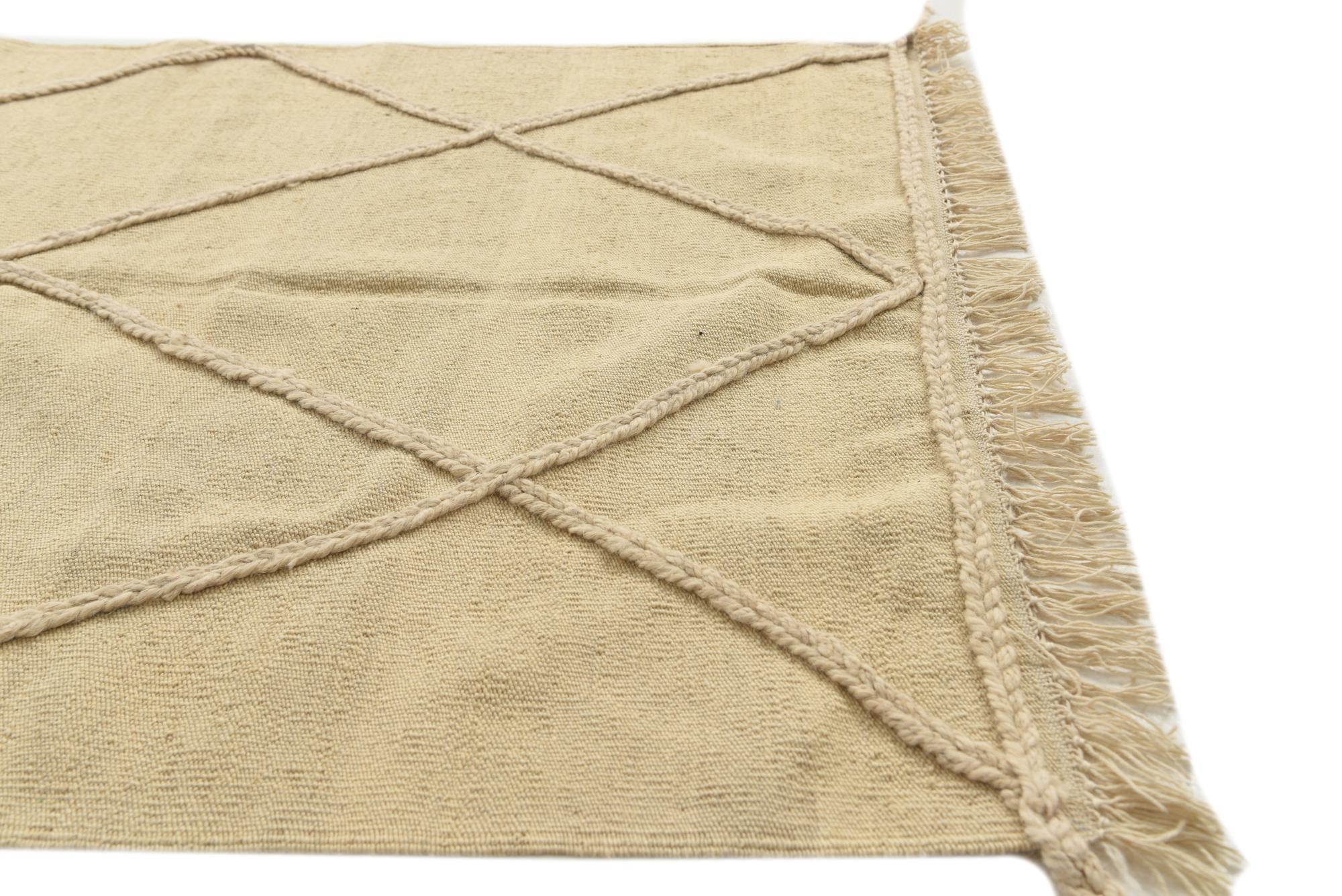 3' 6 x 4' 9 Hand Woven Moroccan Wool Rug