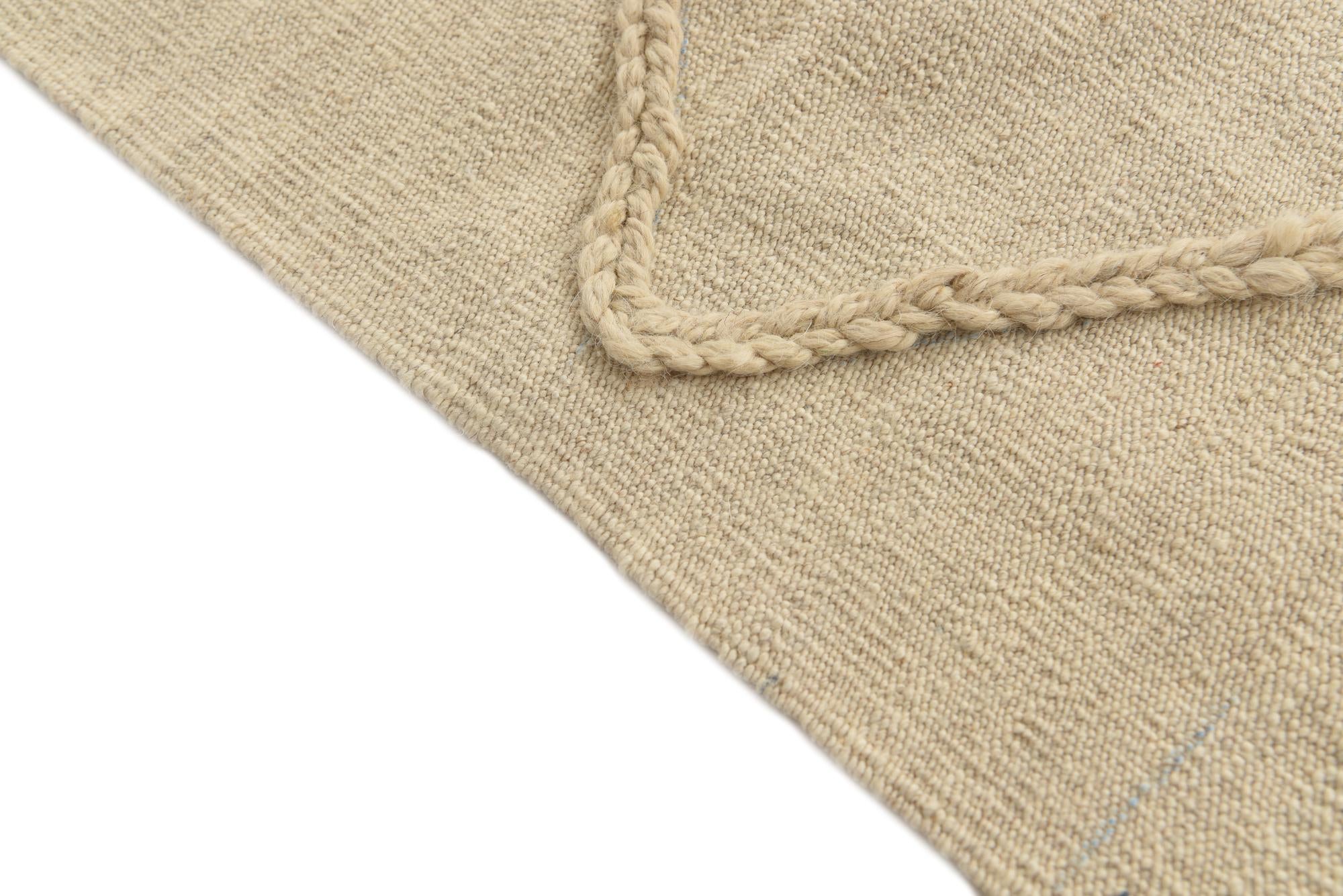 3' 5 x 5' Hand Woven Moroccan Wool Rug