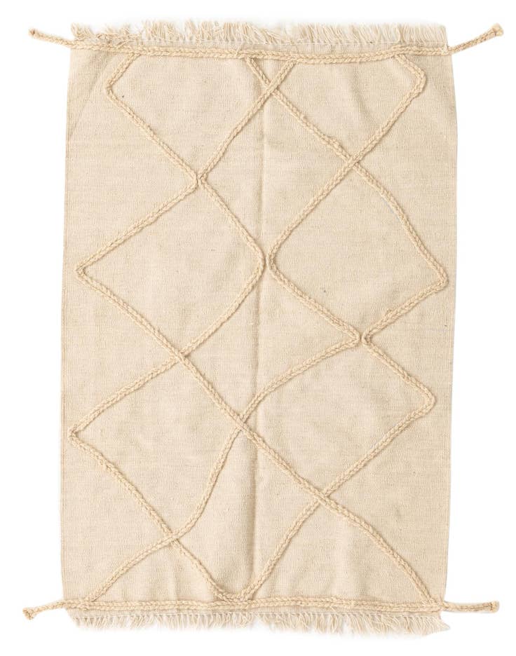 Detail image of 3' 5 x 5' Hand Woven Moroccan Wool Rug