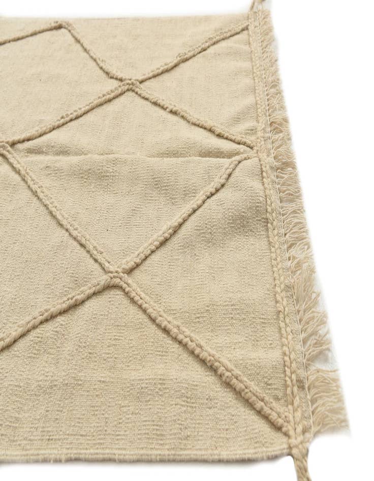 Detail image of 3' 5 x 5'  Hand Woven Moroccan Wool Rug