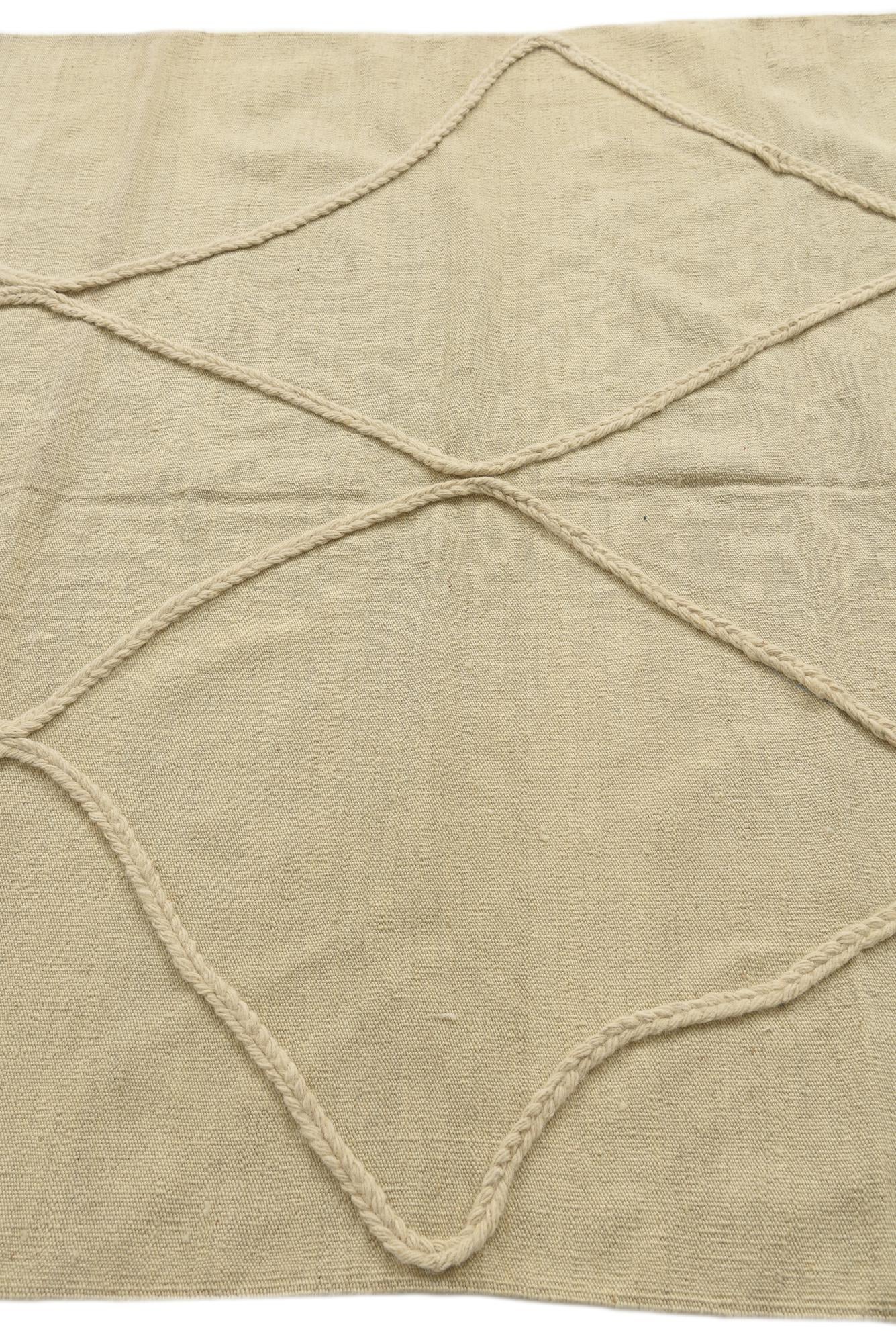 4' 10 x 6' 10 Hand Woven Moroccan Wool Rug