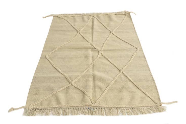 Detail image of 3' 6 x 5' Hand Woven Moroccan Wool Rug