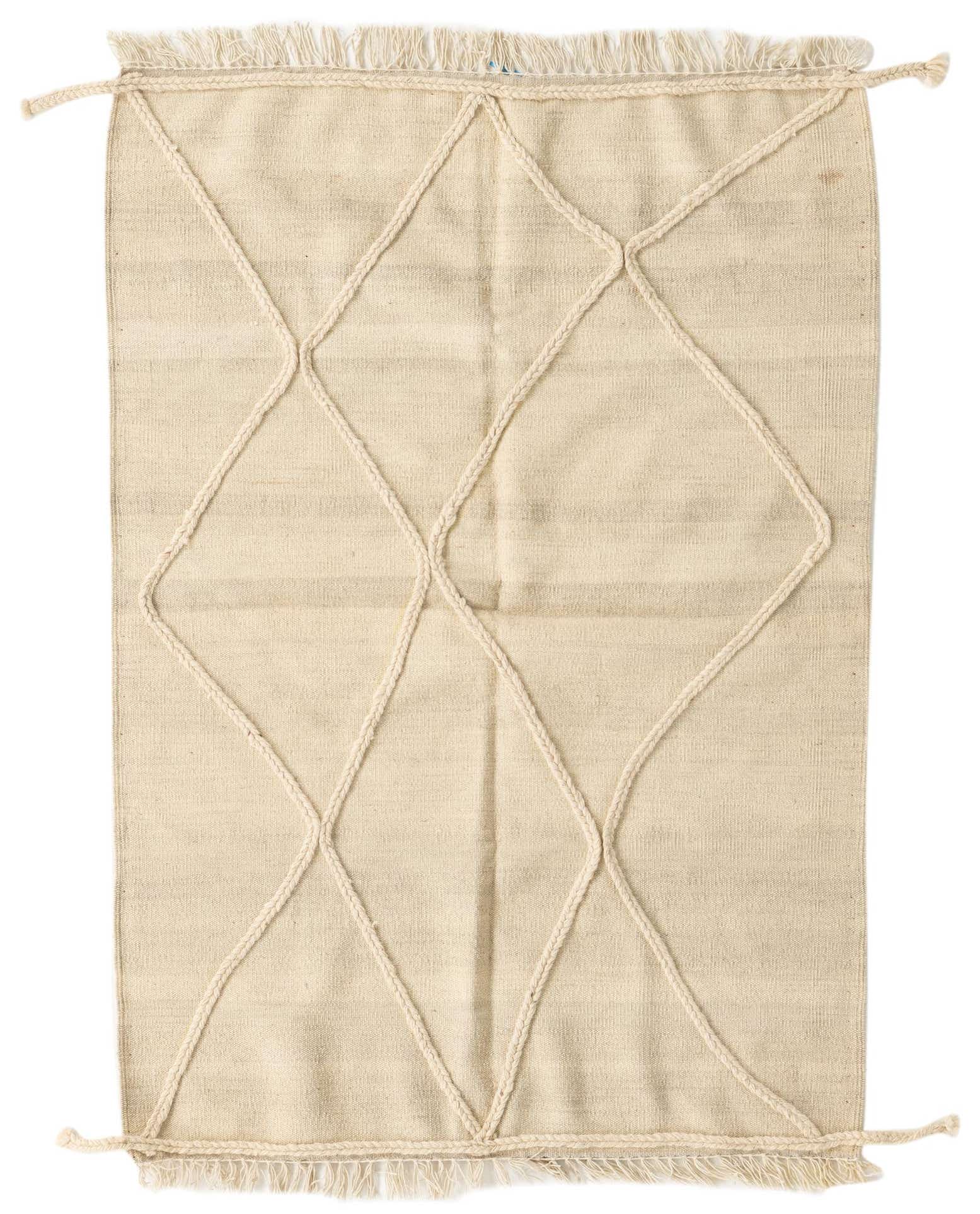 3' 6 x 5' Hand Woven Moroccan Wool Rug