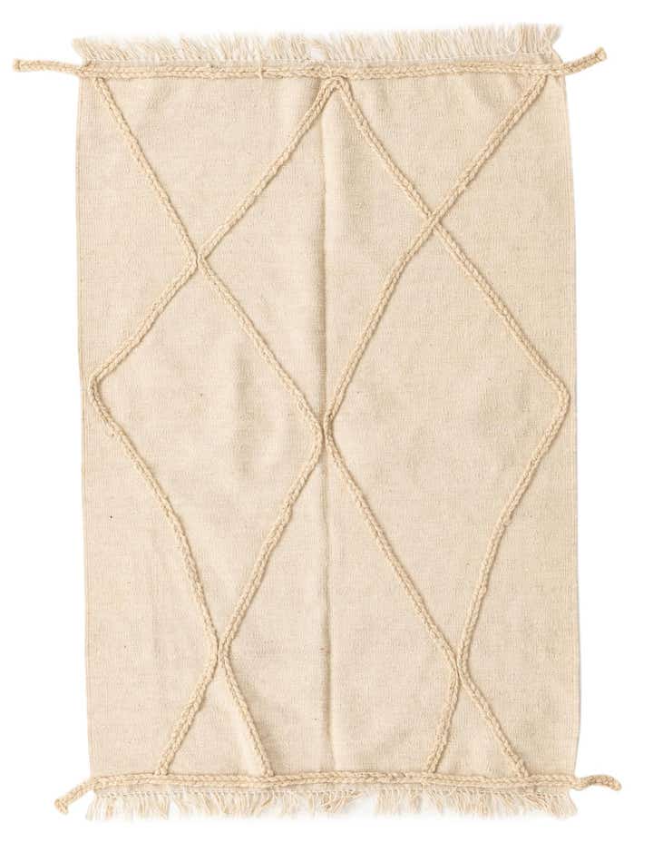 3' 4 x 5' Hand Woven Moroccan Wool Rug