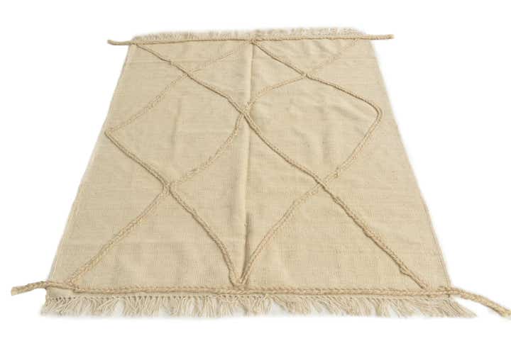 3' 9 x 4' 10 Hand Woven Moroccan Wool Rug