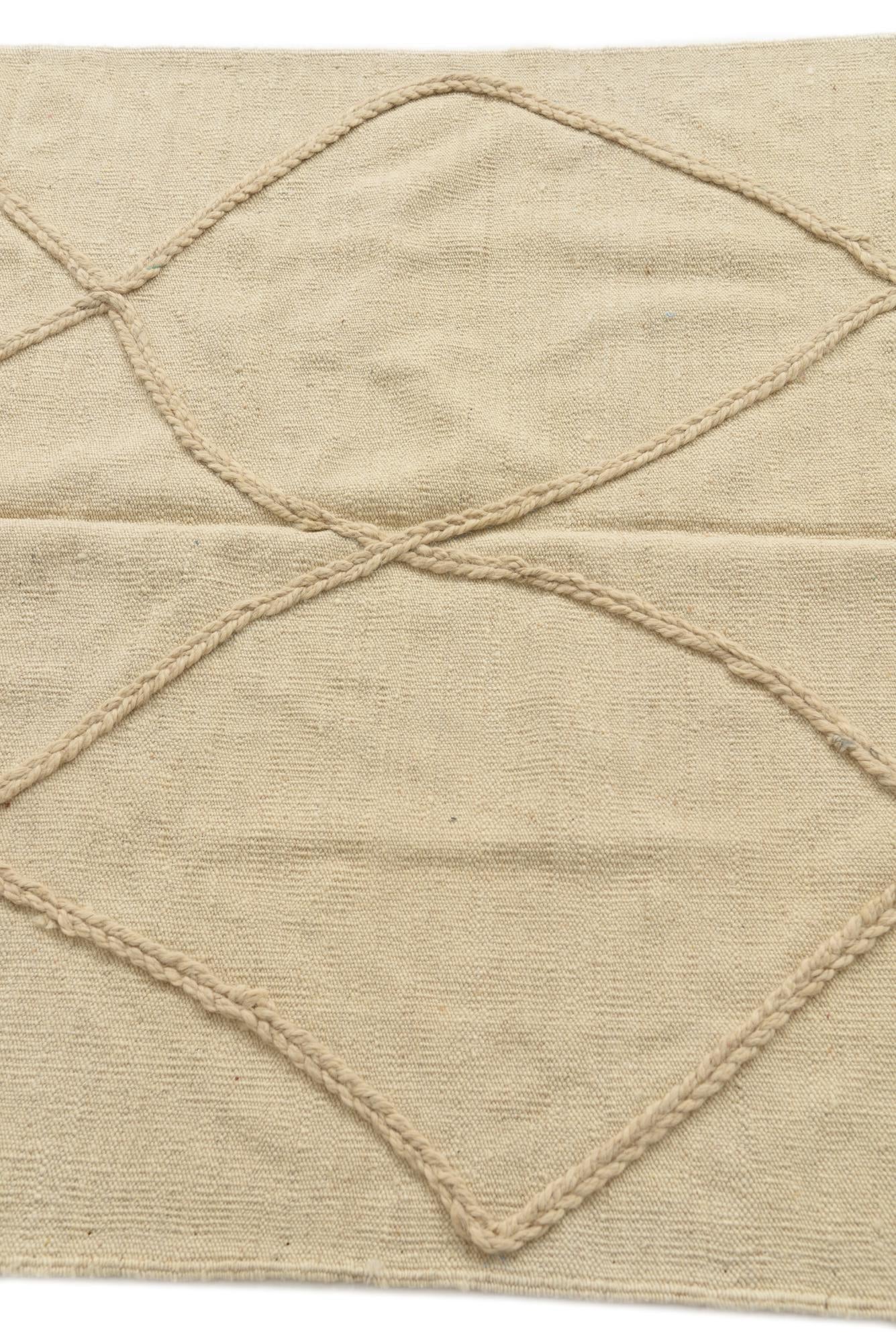 3' 9 x 4' 10 Hand Woven Moroccan Wool Rug