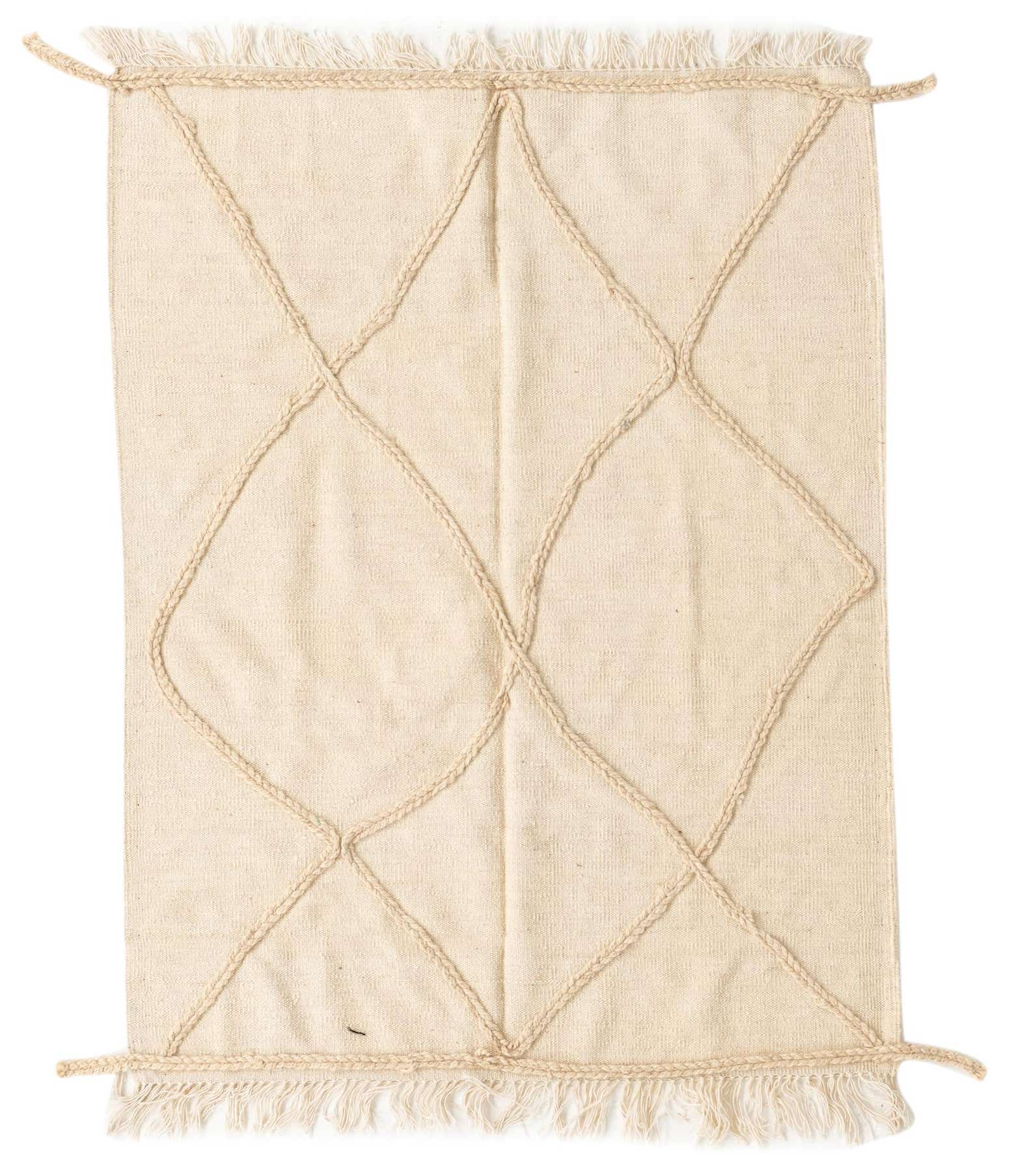 3' 9 x 4' 10 Hand Woven Moroccan Wool Rug