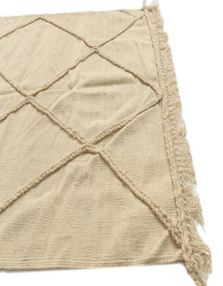 Detail image of 3' 5 x 5'  Hand Woven Moroccan Wool Rug