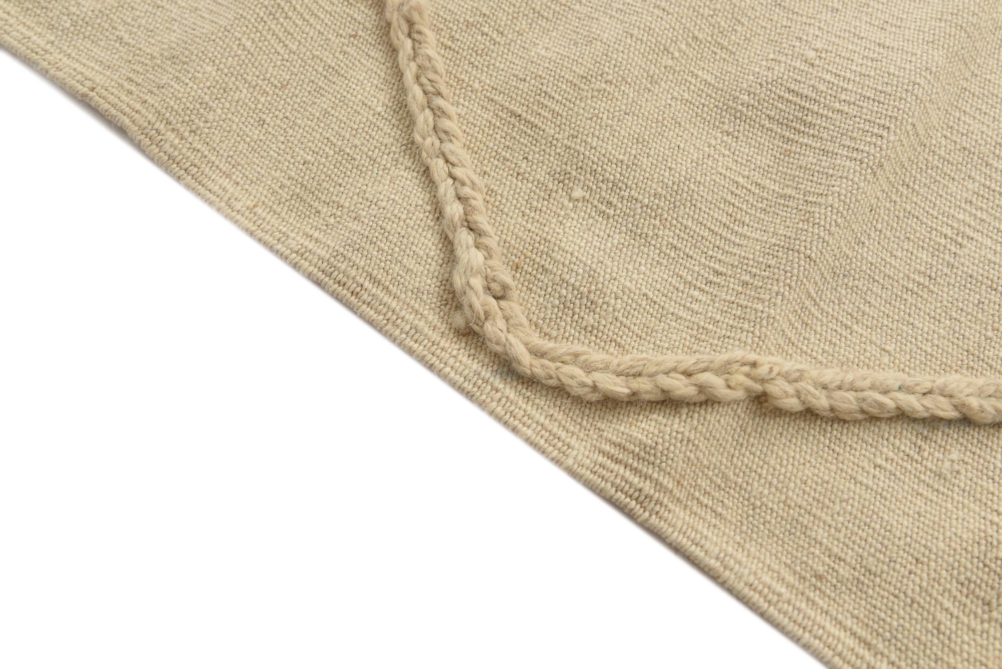3' 5 x 5' Hand Woven Moroccan Wool Rug