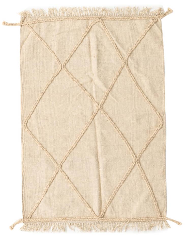 Detail image of 3' 5 x 5' Hand Woven Moroccan Wool Rug