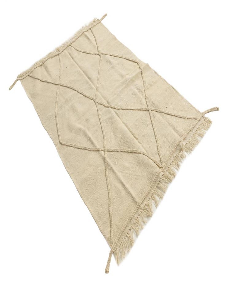 Detail image of 3' 3 x 5' 2  Hand Woven Moroccan Wool Rug