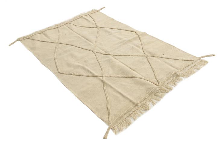 Detail image of 3' 3 x 5' 2 Hand Woven Moroccan Wool Rug