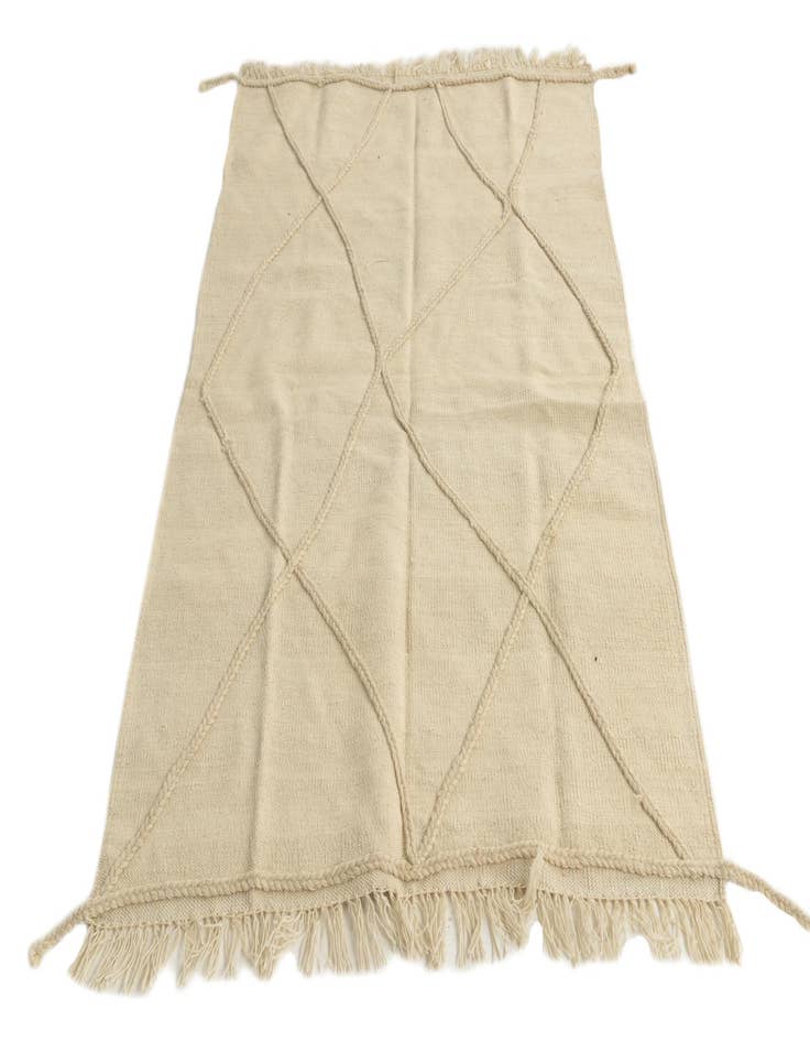 Detail image of 3' 3 x 5' 2  Hand Woven Moroccan Wool Rug