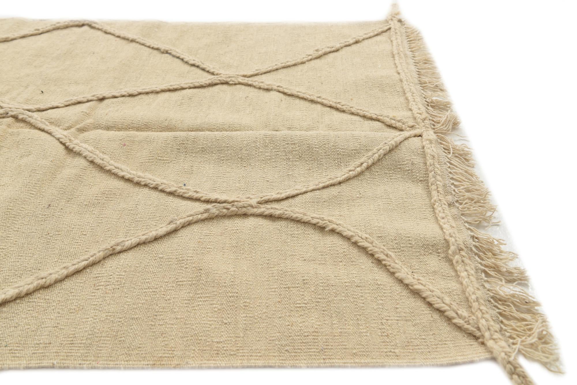 3' 4 x 5' Hand Woven Moroccan Wool Rug