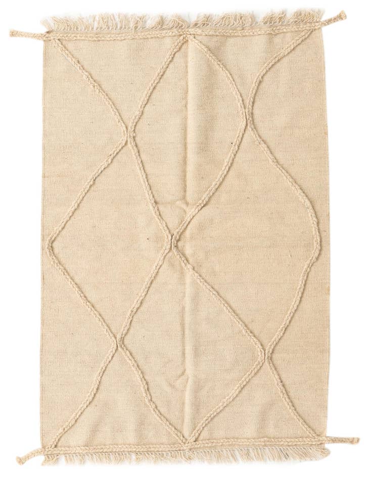 Detail image of 3' 4 x 5' Hand Woven Moroccan Wool Rug