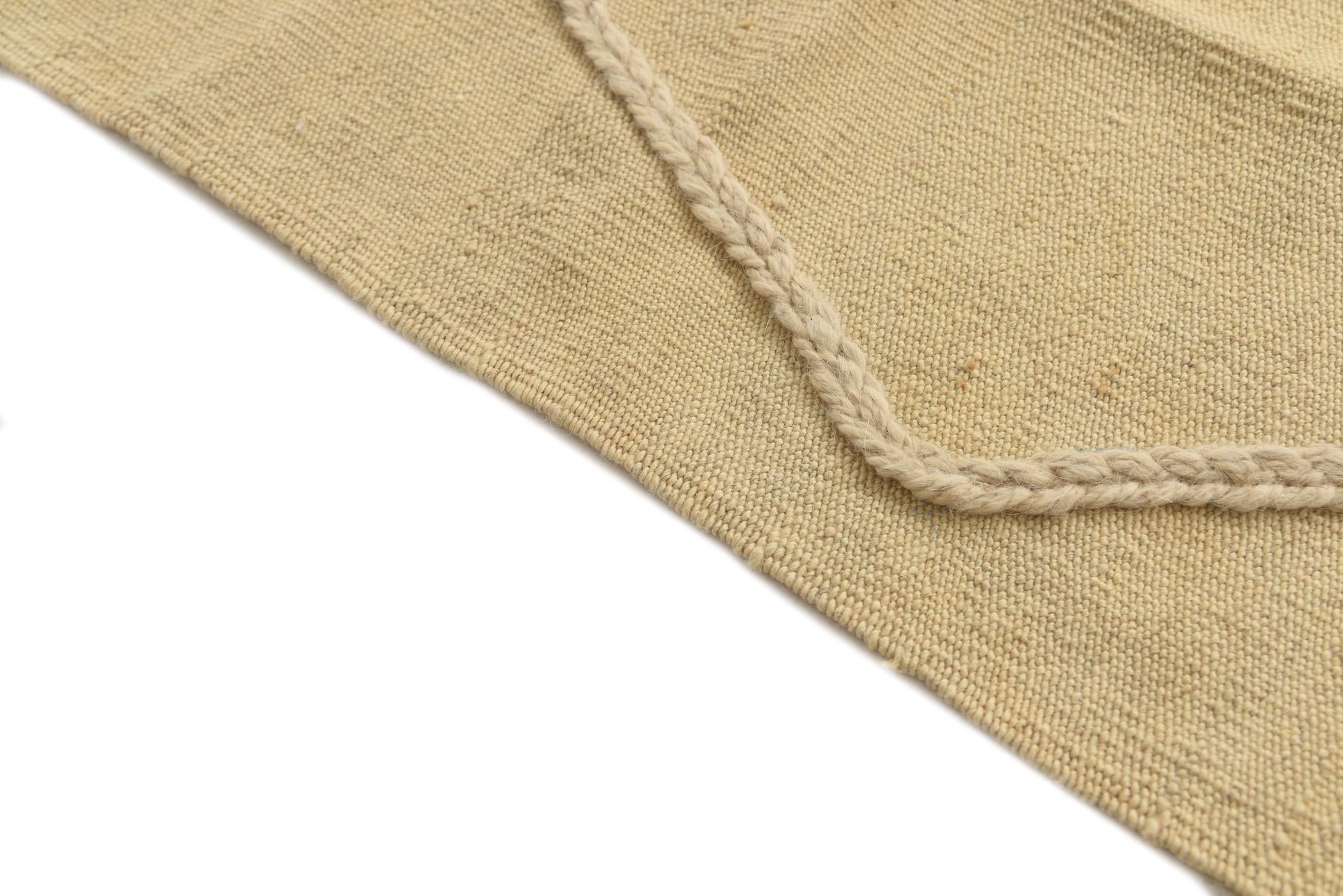 3' 5 x 5' Hand Woven Moroccan Wool Rug
