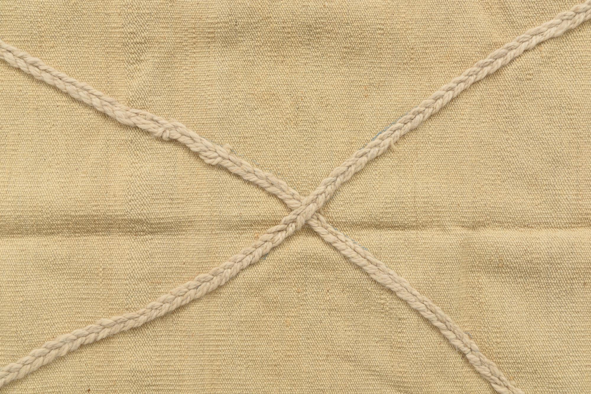 3' 5 x 5' Hand Woven Moroccan Wool Rug