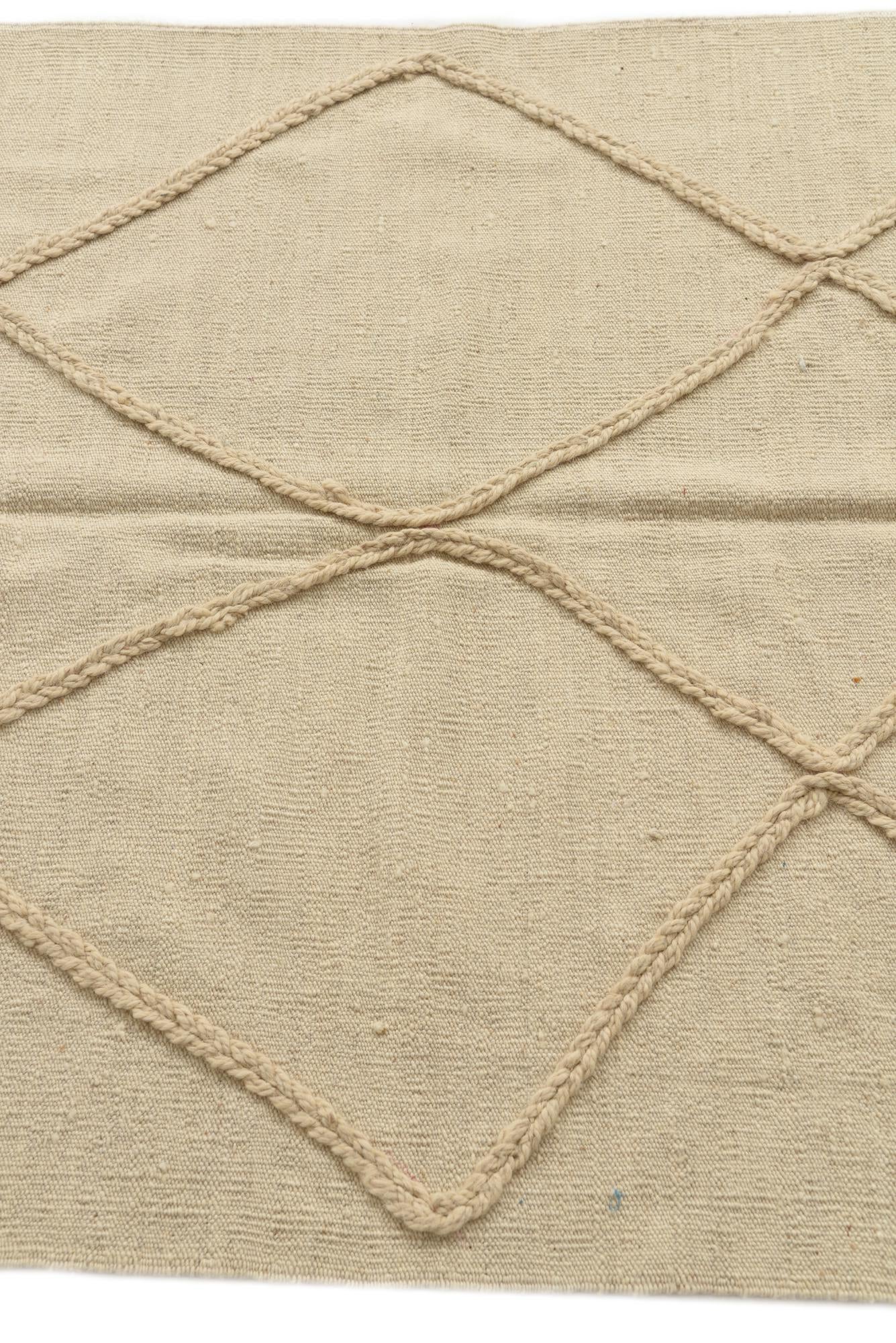 3' 8 x 4' 10 Hand Woven Moroccan Wool Rug