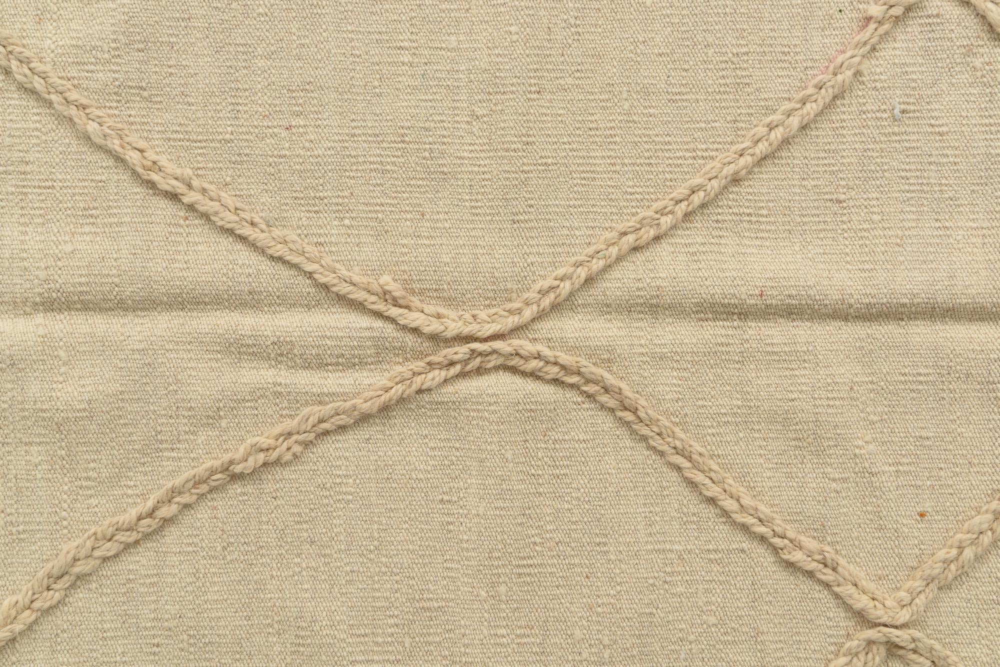 3' 8 x 4' 10 Hand Woven Moroccan Wool Rug