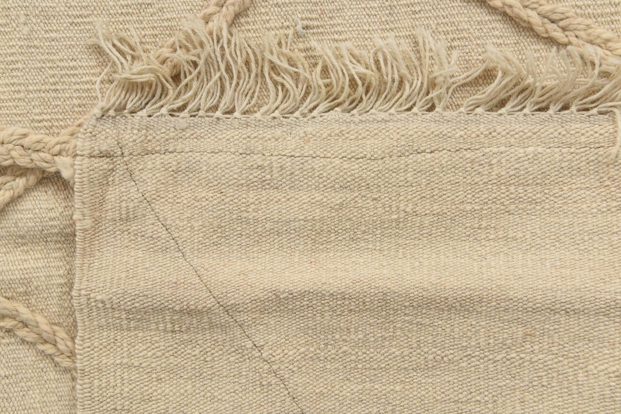 3' 8 x 4' 10 Hand Woven Moroccan Wool Rug