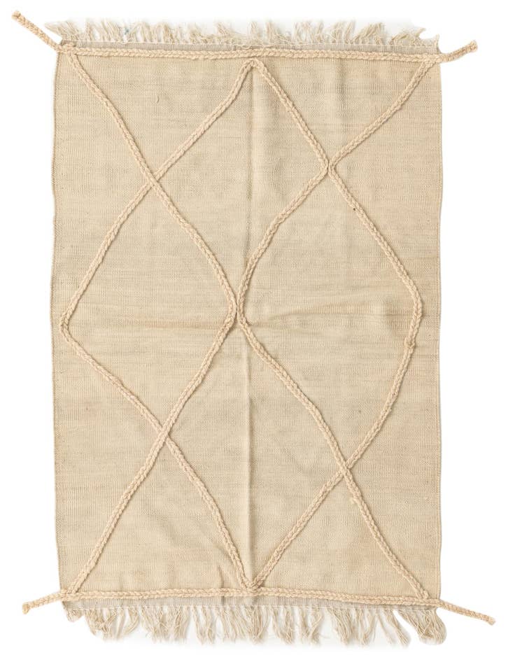 Detail image of 3' 5 x 5' 1 Hand Knotted Moroccan Wool Rug