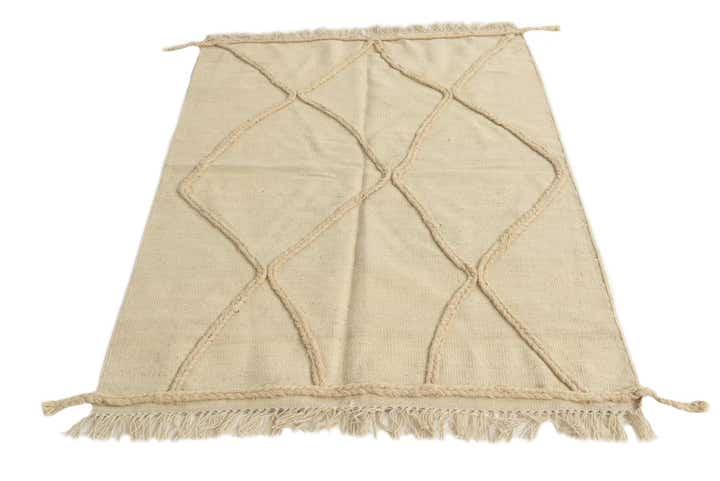 3' 6 x 5' Hand Knotted Moroccan Wool Rug