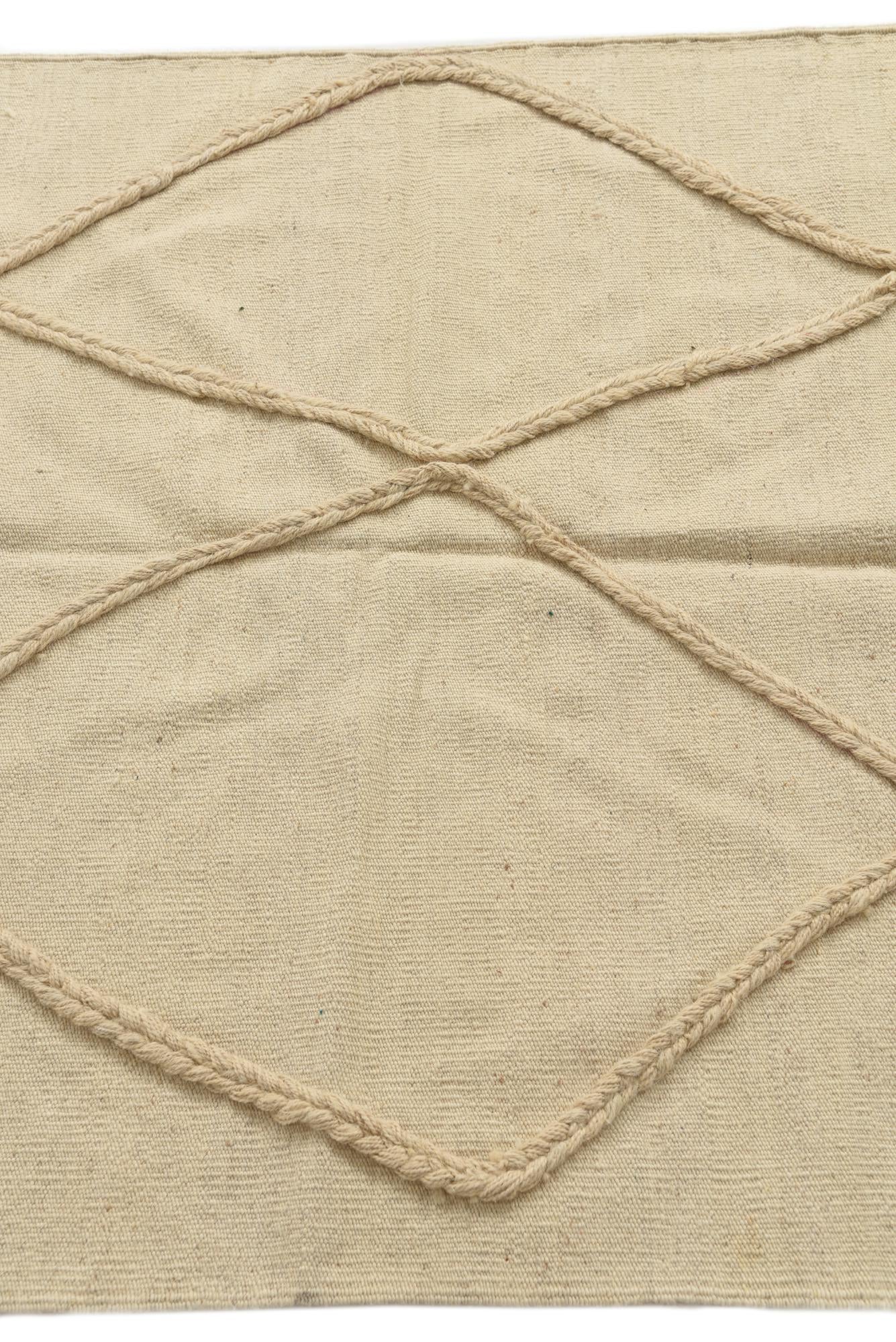3' 6 x 5' Hand Knotted Moroccan Wool Rug