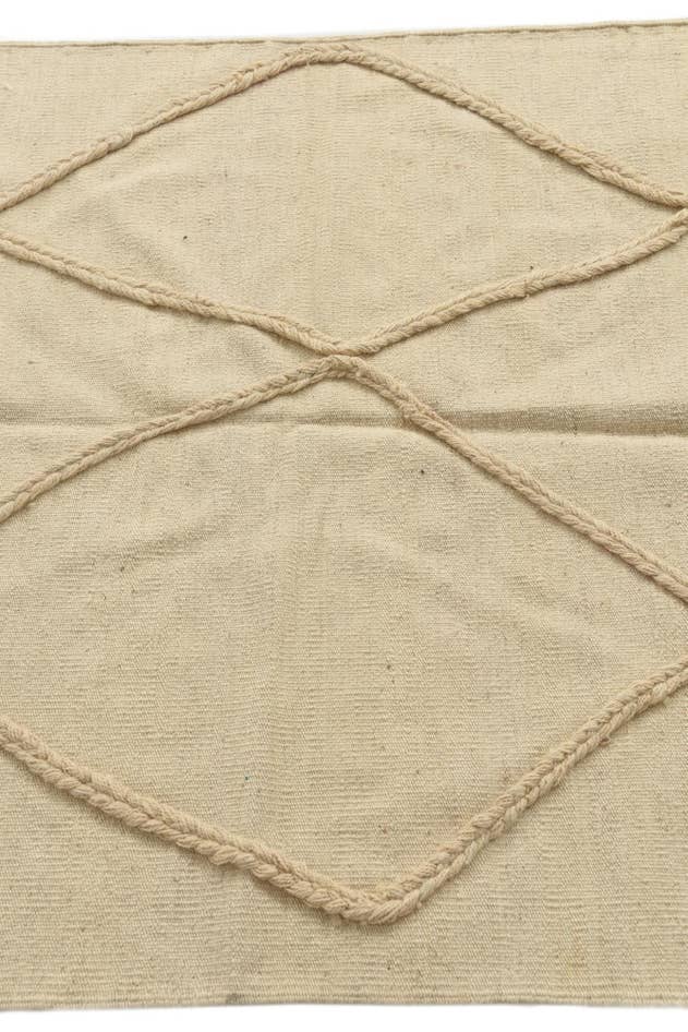 Detail image of 3' 6 x 5' Hand Knotted Moroccan Wool Rug