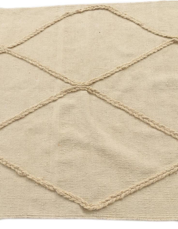 Detail image of 3' 5 x 4' 6  Hand Knotted Moroccan Wool Rug