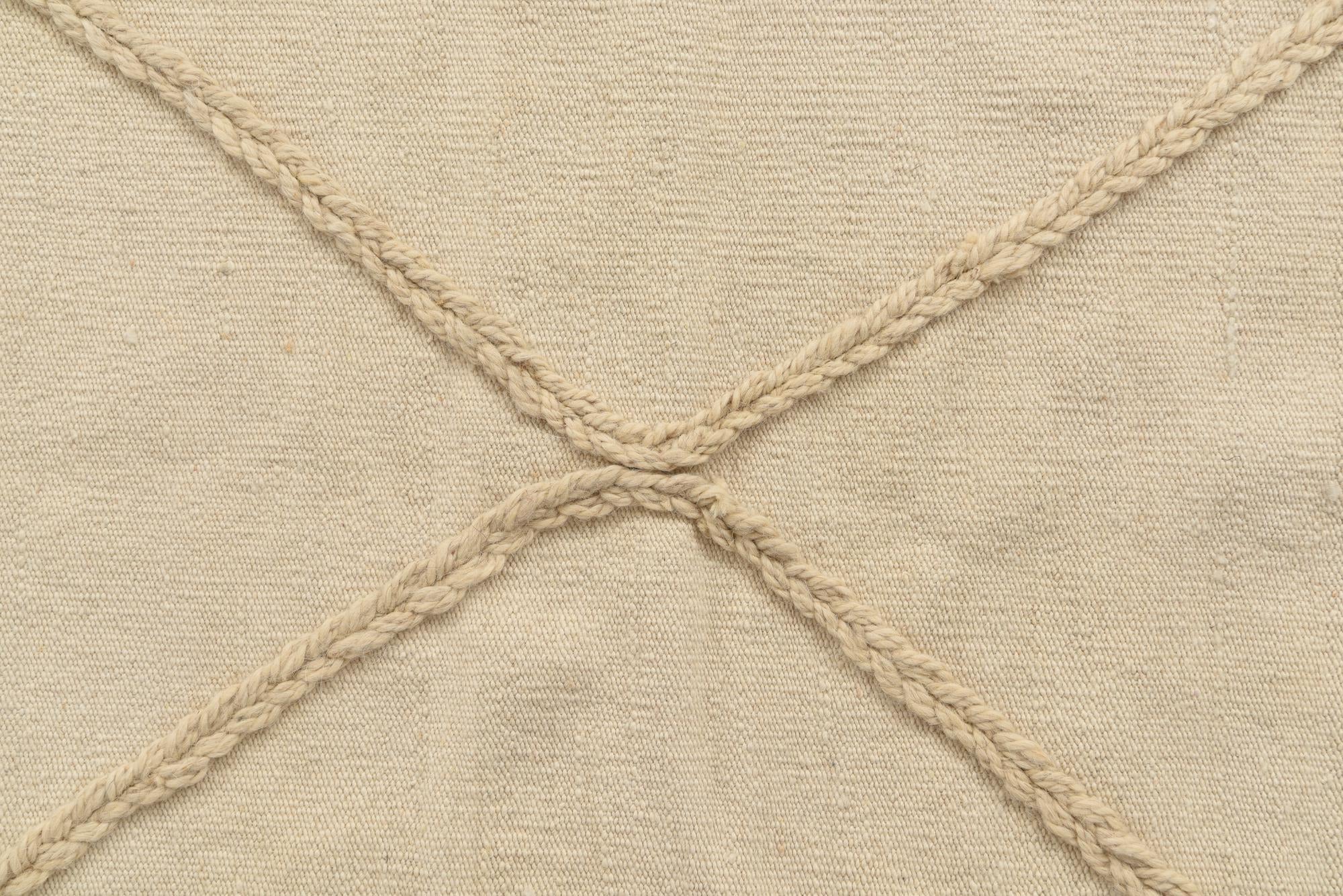 3' 5 x 4' 6 Hand Knotted Moroccan Wool Rug