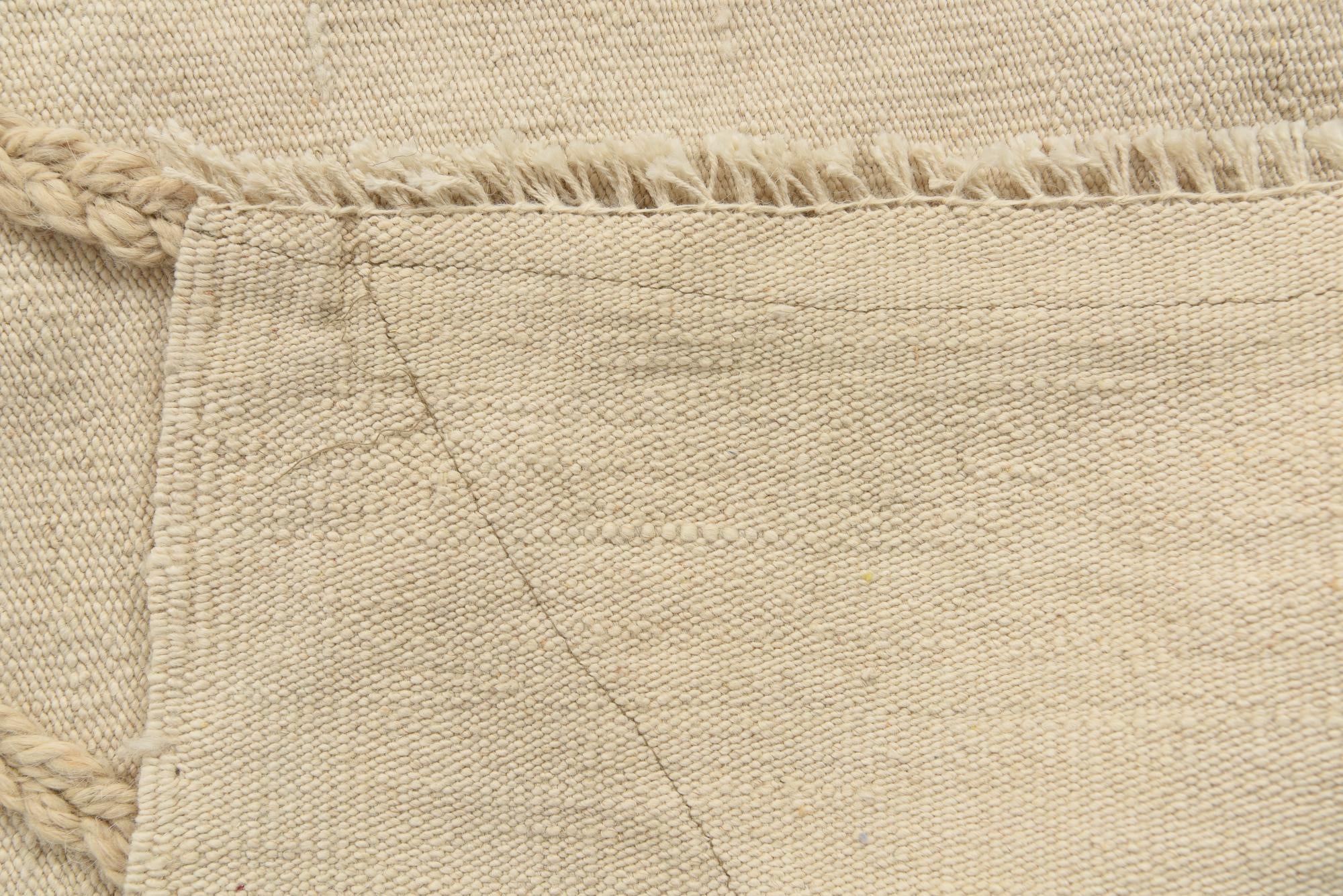 3' 5 x 4' 6 Hand Knotted Moroccan Wool Rug