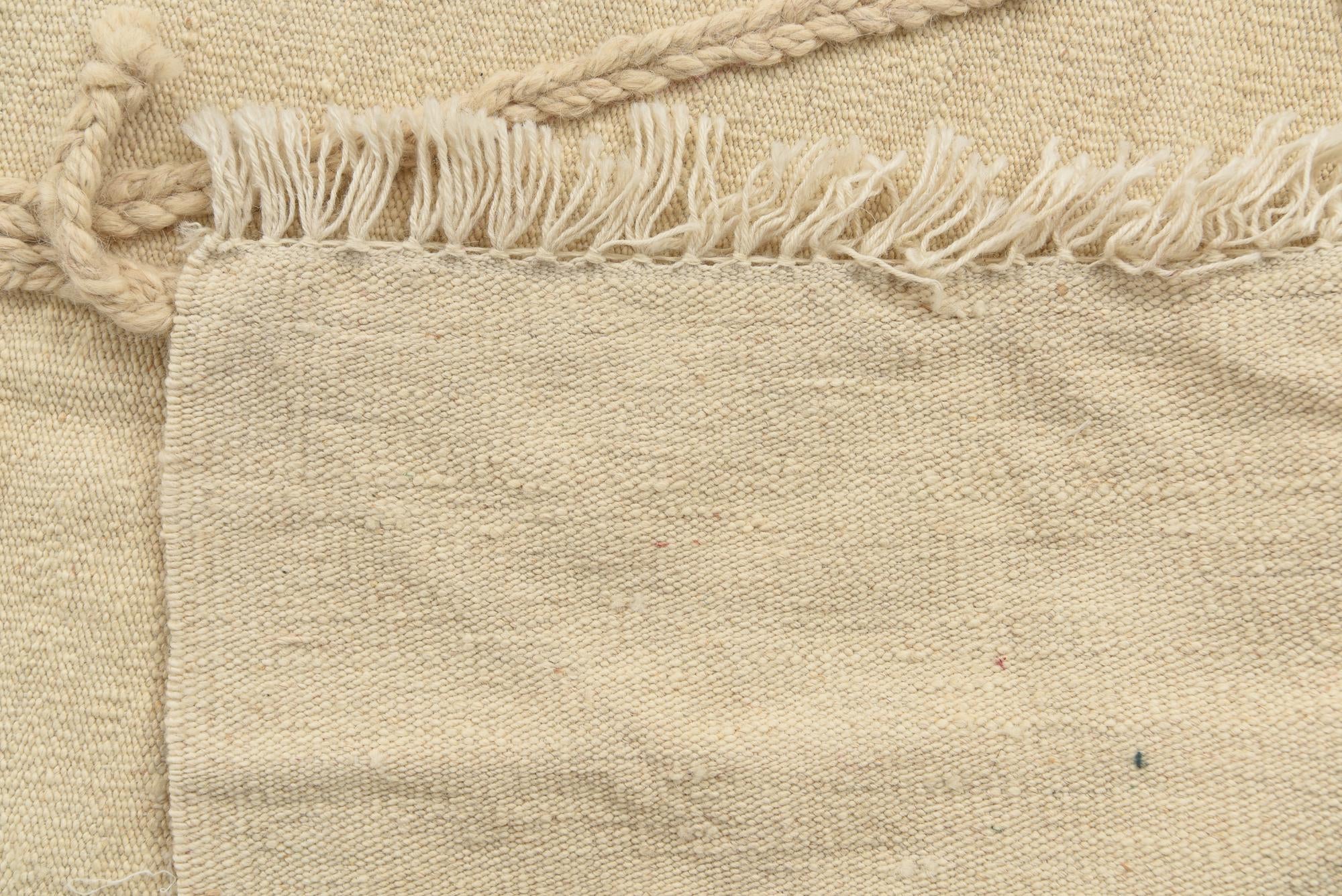 3' 4 x 4' 10 Hand Knotted Moroccan Wool Rug