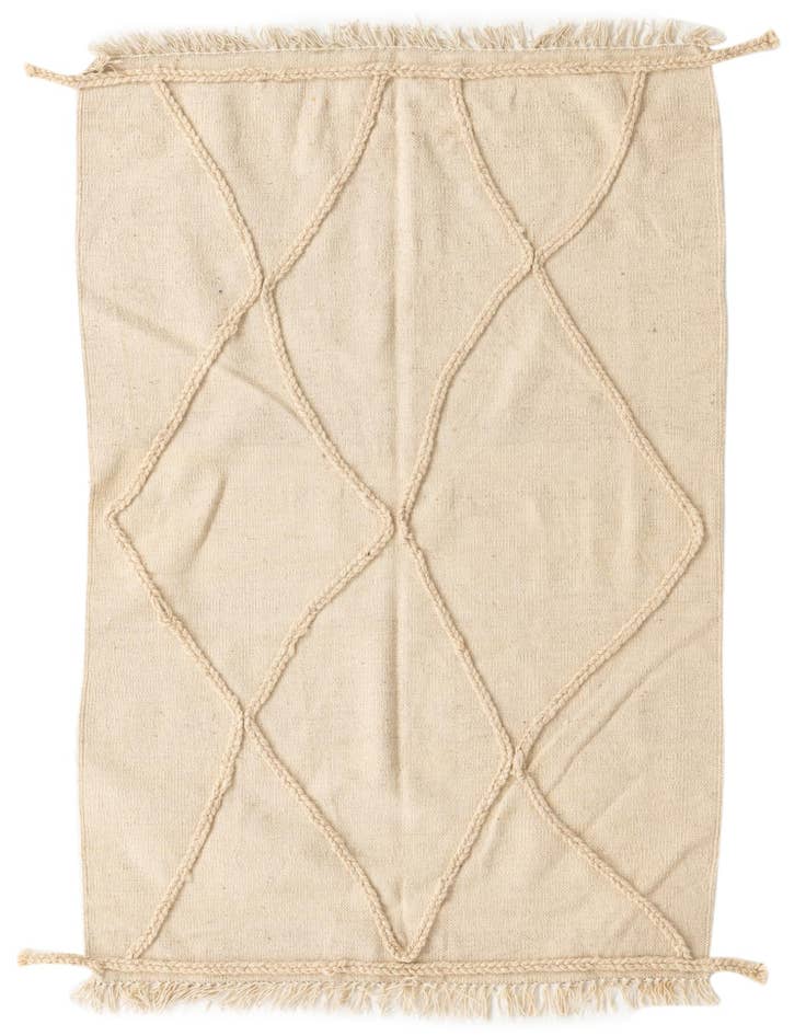 Detail image of 3' 3 x 5' Hand Knotted Moroccan Wool Rug